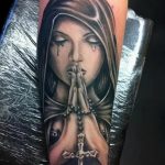 Тату Монашка пример рисунка 16.02.2020 №1122 -tattoo nun- tattoo-photo.ru