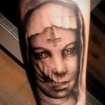 Тату Монашка пример рисунка 16.02.2020 №1130 -tattoo nun- tattoo-photo.ru
