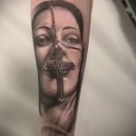 Тату Монашка пример рисунка 16.02.2020 №1131 -tattoo nun- tattoo-photo.ru