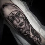 Тату Монашка пример рисунка 16.02.2020 №1136 -tattoo nun- tattoo-photo.ru