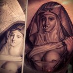 Тату Монашка пример рисунка 16.02.2020 №1138 -tattoo nun- tattoo-photo.ru
