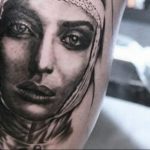 Тату Монашка пример рисунка 16.02.2020 №1143 -tattoo nun- tattoo-photo.ru