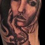 Тату Монашка пример рисунка 16.02.2020 №1156 -tattoo nun- tattoo-photo.ru