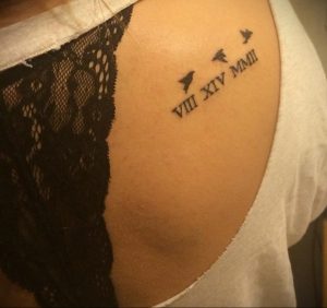 Фото татуировки на лопатке 09.03.2020 №012 -tattoo on the shoulder- tattoo-photo.ru
