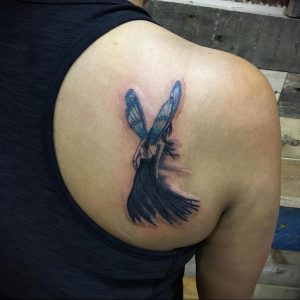 Фото татуировки на лопатке 09.03.2020 №013 -tattoo on the shoulder- tattoo-photo.ru