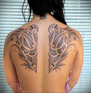 Фото татуировки на лопатке 09.03.2020 №042 -tattoo on the shoulder- tattoo-photo.ru