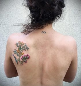 Фото татуировки на лопатке 09.03.2020 №065 -tattoo on the shoulder- tattoo-photo.ru