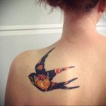 Фото тату на левой лопатке 09.03.2020 №004 -tattoo on the shoulder- tattoo-photo.ru