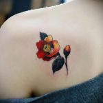 Фото тату на левой лопатке 09.03.2020 №054 -tattoo on the shoulder- tattoo-photo.ru