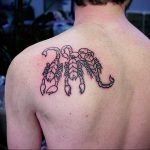 Фото тату на лопатке Скорпион 09.03.2020 №024 -tattoo on the shoulder- tattoo-photo.ru
