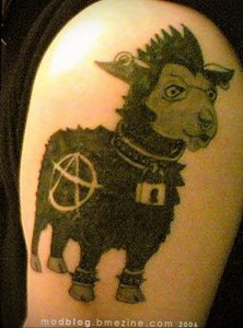 Фото тату анархия на руке 24.03.2020 №003 -tattoo anarchy- tatufoto.com