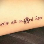 Фото тату анархия на руке 24.03.2020 №004 -tattoo anarchy- tatufoto.com