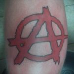 Фото тату анархия на руке 24.03.2020 №021 -tattoo anarchy- tatufoto.com