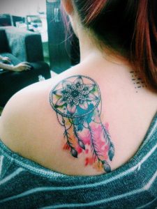 Фото тату на левой лопатке 09.03.2020 №076 -tattoo on the shoulder- tattoo-photo.ru