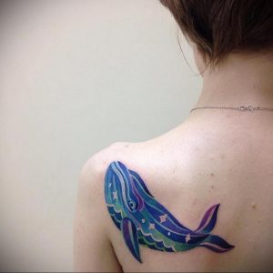 Фото тату на левой лопатке 09.03.2020 №077 -tattoo on the shoulder- tattoo-photo.ru