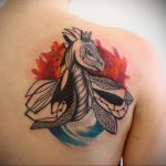 Фото тату на правой лопатке 09.03.2020 №055 -tattoo on the shoulder- tattoo-photo.ru