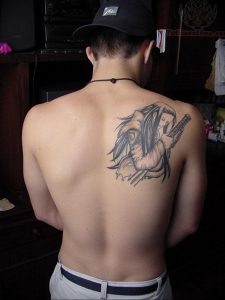Фото тату на правой лопатке 09.03.2020 №061 -tattoo on the shoulder- tattoo-photo.ru