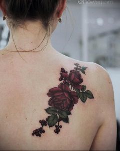 Фото татуировки на лопатке 09.03.2020 №006 -tattoo on the shoulder- tattoo-photo.ru