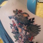 Фото татуировки на лопатке 09.03.2020 №009 -tattoo on the shoulder- tattoo-photo.ru