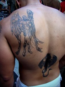 Фото татуировки на лопатке 09.03.2020 №010 -tattoo on the shoulder- tattoo-photo.ru