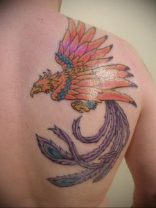 Фото татуировки на лопатке 09.03.2020 №041 -tattoo on the shoulder- tattoo-photo.ru