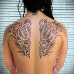 Фото татуировки на лопатке 09.03.2020 №042 -tattoo on the shoulder- tattoo-photo.ru