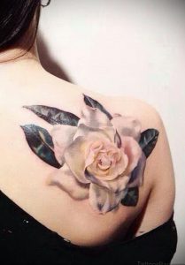 Фото татуировки на лопатке 09.03.2020 №043 -tattoo on the shoulder- tattoo-photo.ru