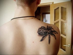 Фото татуировки на лопатке 09.03.2020 №050 -tattoo on the shoulder- tattoo-photo.ru