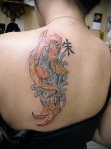 Фото татуировки на лопатке 09.03.2020 №053 -tattoo on the shoulder- tattoo-photo.ru