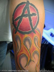 Фоторисунка татуировки анархия 24.03.2020 №047 -tattoo anarchy- tattoo-photo.ru