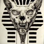 Пример рисунка татуировки Сфинкс 14.12.2020 №029 -sphinx tattoo-tattoo-photo.ru