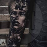 Пример рисунка татуировки Сфинкс 14.12.2020 №078 -sphinx tattoo-tattoo-photo.ru