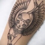 Пример рисунка татуировки Сфинкс 14.12.2020 №080 -sphinx tattoo-tattoo-photo.ru
