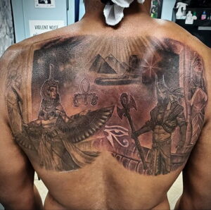 Пример рисунка татуировки Сфинкс 14.12.2020 №089 -sphinx tattoo-tattoo-photo.ru