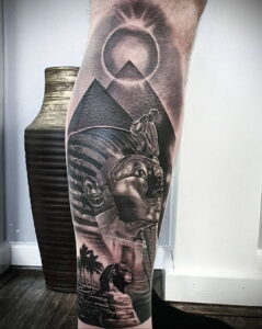 Пример рисунка татуировки Сфинкс 14.12.2020 №100 -sphinx tattoo-tattoo-photo.ru
