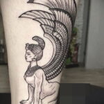 Пример рисунка татуировки Сфинкс 14.12.2020 №147 -sphinx tattoo-tattoo-photo.ru