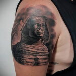 Пример рисунка татуировки Сфинкс 14.12.2020 №163 -sphinx tattoo-tattoo-photo.ru