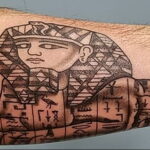 Пример рисунка татуировки Сфинкс 14.12.2020 №192 -sphinx tattoo-tattoo-photo.ru