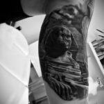 Пример рисунка татуировки Сфинкс 14.12.2020 №202 -sphinx tattoo-tattoo-photo.ru