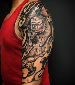 Пример рисунка татуировки Сфинкс 14.12.2020 №233 -sphinx tattoo-tattoo-photo.ru