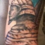 Пример рисунка татуировки Сфинкс 14.12.2020 №237 -sphinx tattoo-tattoo-photo.ru