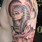 Пример рисунка татуировки Сфинкс 14.12.2020 №002 -sphinx tattoo-tattoo-photo.ru