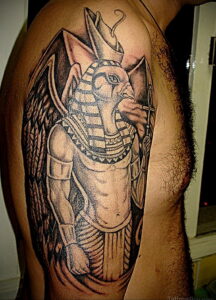 Пример рисунка татуировки Сфинкс 14.12.2020 №034 -sphinx tattoo-tattoo-photo.ru