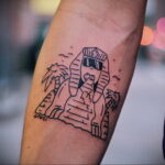 Пример рисунка татуировки Сфинкс 14.12.2020 №036 -sphinx tattoo-tattoo-photo.ru