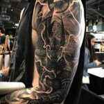 Пример рисунка татуировки Сфинкс 14.12.2020 №042 -sphinx tattoo-tattoo-photo.ru