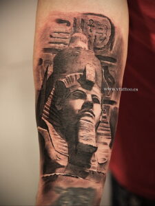 Пример рисунка татуировки Сфинкс 14.12.2020 №062 -sphinx tattoo-tattoo-photo.ru