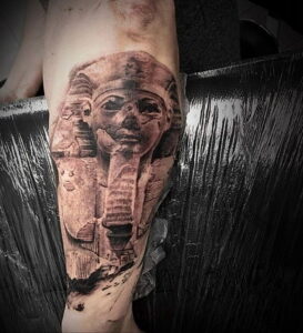 Пример рисунка татуировки Сфинкс 14.12.2020 №072 -sphinx tattoo-tattoo-photo.ru