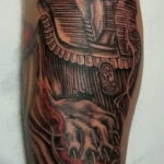 Пример рисунка татуировки Сфинкс 14.12.2020 №084 -sphinx tattoo-tattoo-photo.ru