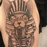 Пример рисунка татуировки Сфинкс 14.12.2020 №091 -sphinx tattoo-tattoo-photo.ru