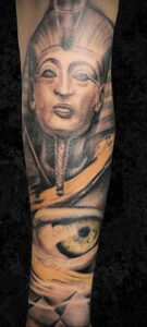 Пример рисунка татуировки Сфинкс 14.12.2020 №096 -sphinx tattoo-tattoo-photo.ru